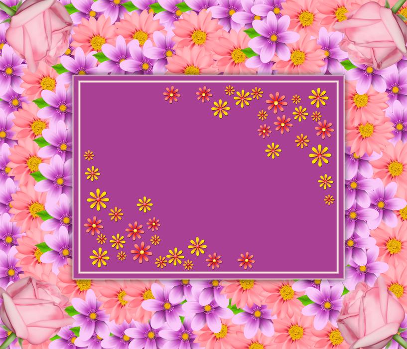 flower ornament floral background