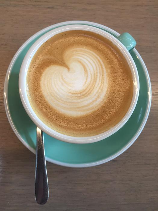beautiful pattern in coffee