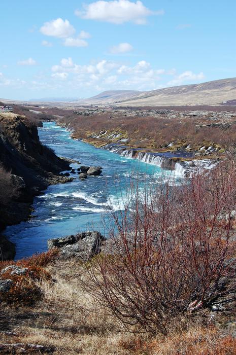 Iceland Waterfall Landscape Wild