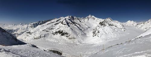 Glacier Aletsch Eiger