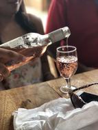 beautiful wine glass