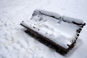 Bench Winter Snow
