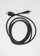 twisted black computer wire