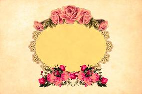 flower background vintage roses