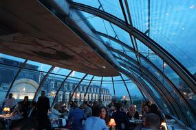 restaurant under the mirror roof