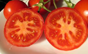 juicy chopped tomatoes