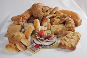 Bread with vegetables