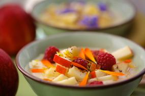 Sliced sweet fruit in a plate