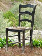 Chair Abandoned Old