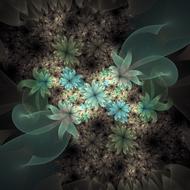 flower decoration floral fractals