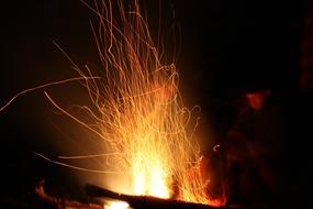 Flame Hot Sparks