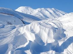 snowy mountains panorama