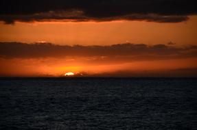 Sunset Sea Dusk