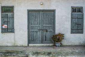 Old House Door Window