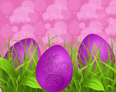 easter ornament bokeh background