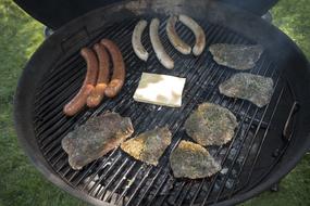 Juicy barbecue with spices