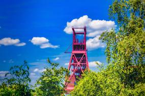 red Mining Tower landscape