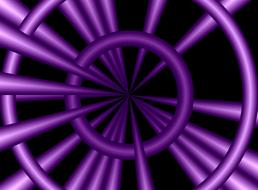 purple rounds background render