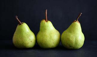 Three ripe pears