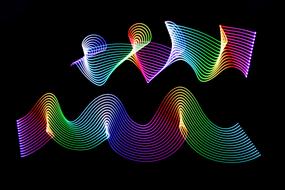 colorful waves Desktop Background