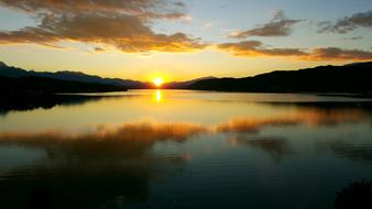 Lake Sun Sunset