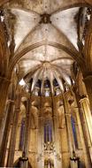 Architecture gothic Church in Barcelona