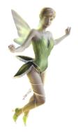 little fairy in a green dress