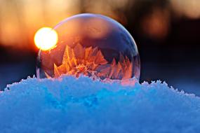 Soap Bubble Frozen Frost