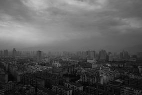 City Scenery Black And White