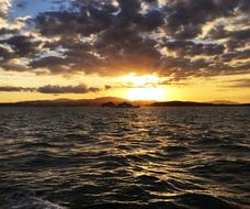 Sunset Body Of Water Sol