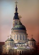 Church Temple Evening