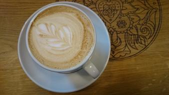 beautiful pattern in a coffee mug