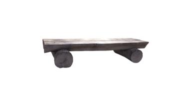 Wooden Bench Log Isolated