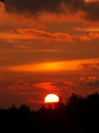 Sunset Sun sky view
