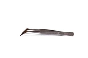 steel tweezers on a white background