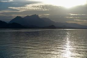 Sunset Mountains Glisten