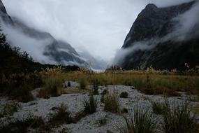 Mountains Mist Fog