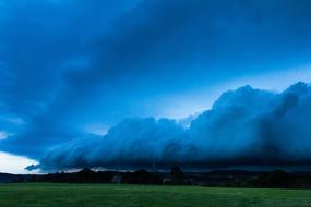 Blue Hour Squall Line Thundercloud