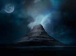 Outer Space Landscape Iceland