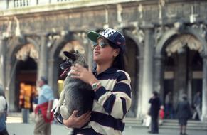 Girl and Dog Travel