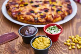 hot pastry with sauce