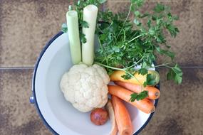 Healthy vegetables on the table