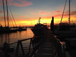 Waters Sunset Sea
