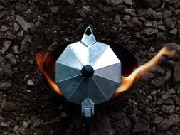kettle on the fire fire