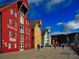 colorful Houses in City