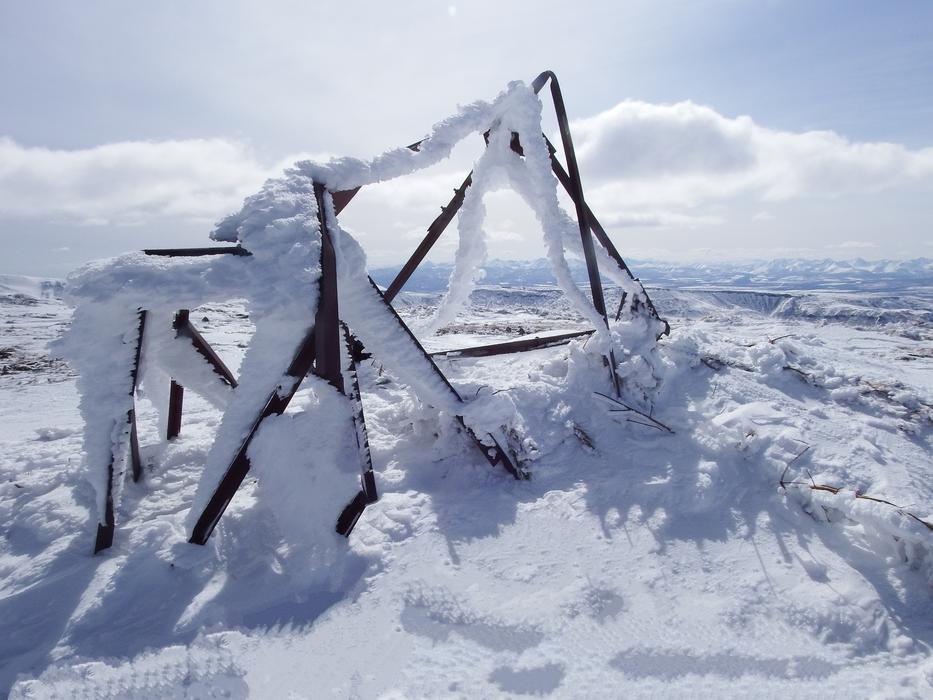 Mountain Plateau Winter view