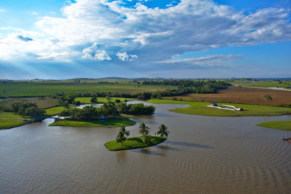 Landscape Lake Island