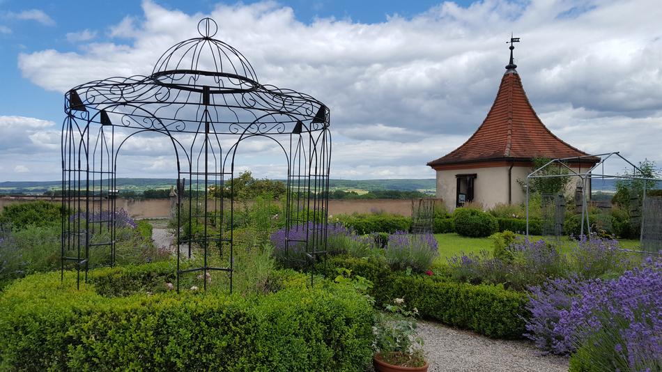 beautiful gazebo in the field