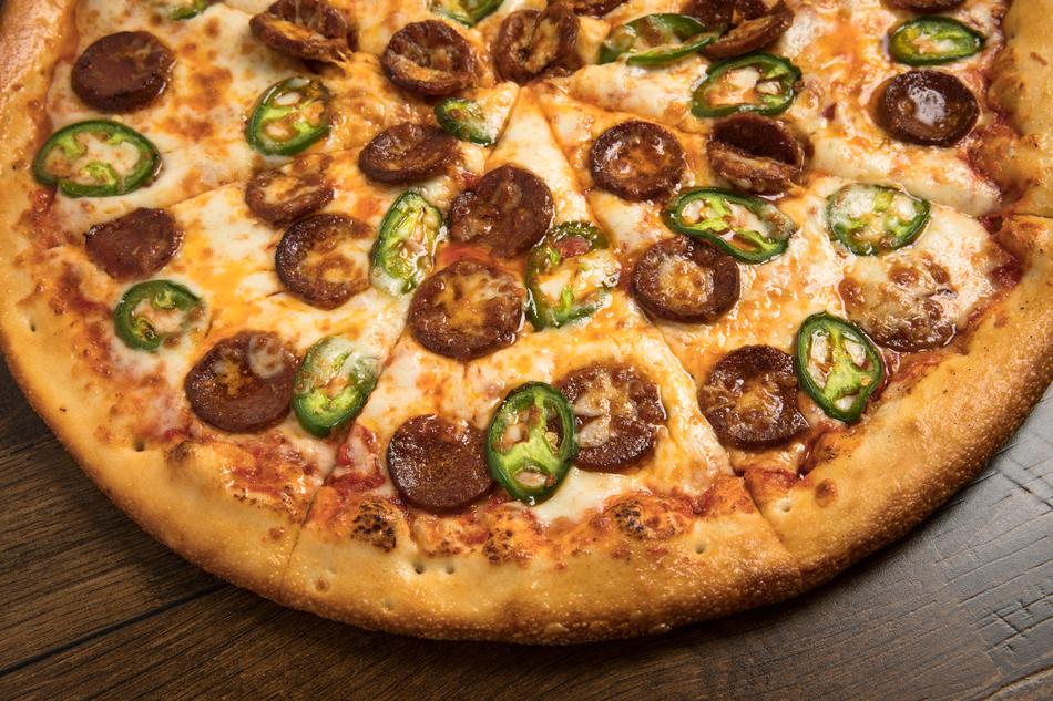 sliced pizza is delicious