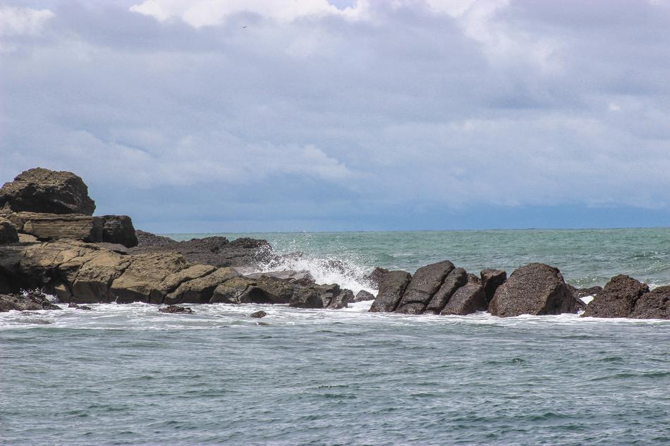 stone wall in the sea